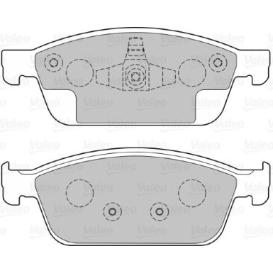 Valeo | Bremsbelagsatz, Scheibenbremse | 601373