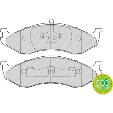 Ferodo | Bremsbelagsatz, Scheibenbremse | FDB1267