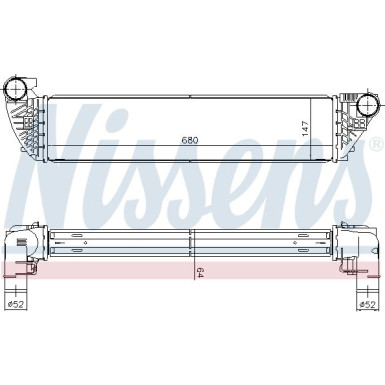 Nissens | Ladeluftkühler | 96418