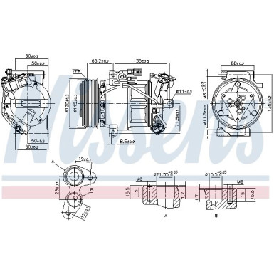 Nissens | Kompressor, Klimaanlage | 890653