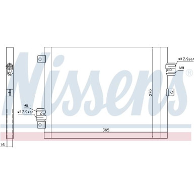 Nissens | Kondensator, Klimaanlage | 940190