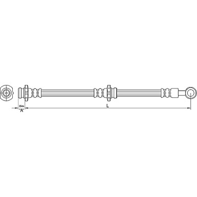 Metzger | Bremsschlauch | 4110385