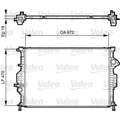 Valeo | Kühler, Motorkühlung | 735373