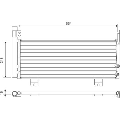 Valeo | Kondensator, Klimaanlage | 822663