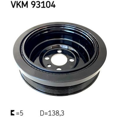 SKF | Riemenscheibe, Kurbelwelle | VKM 93104