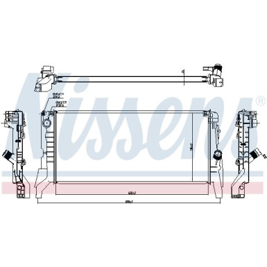 Nissens | Kühler, Motorkühlung | 60861