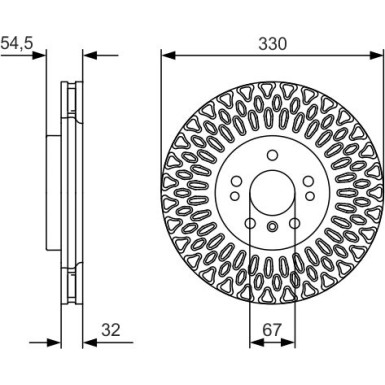 BOSCH | Bremsscheibe | 0 986 479 D08