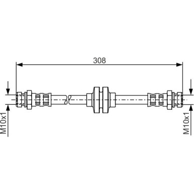 BOSCH | Bremsschlauch | 1 987 481 185