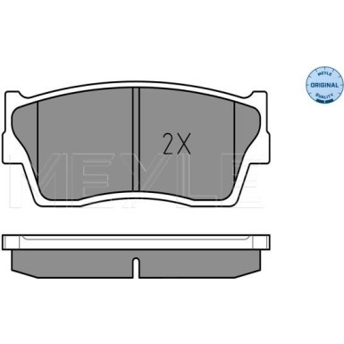 Meyle | Bremsbelagsatz, Scheibenbremse | 025 215 0014/W