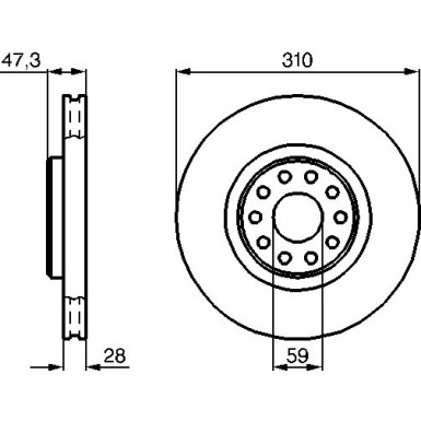 BOSCH | Bremsscheibe | 0 986 478 669