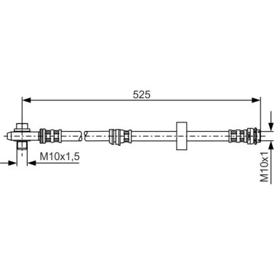 BOSCH | Bremsschlauch | 1 987 476 945