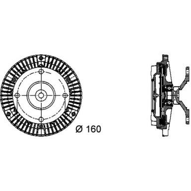 Mahle | Kupplung, Kühlerlüfter | CFC 50 000P