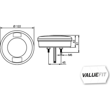 Hella | Heckleuchte | 2NR 357 027-051