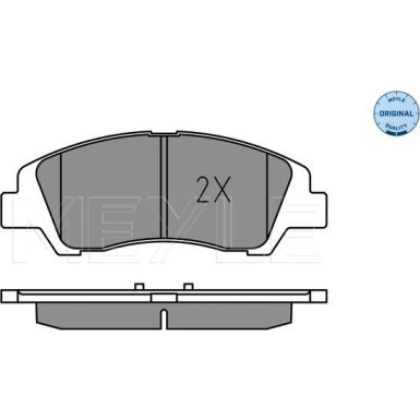 Meyle | Bremsbelagsatz, Scheibenbremse | 025 259 7617