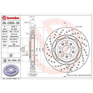 Brembo | Bremsscheibe | 09.C505.33