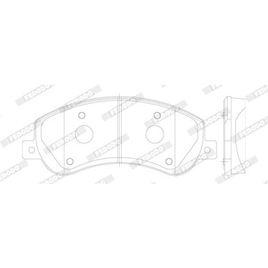 Ferodo | Bremsbelagsatz, Scheibenbremse | FVR1928
