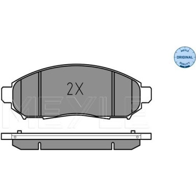 Meyle | Bremsbelagsatz, Scheibenbremse | 025 242 2716/W
