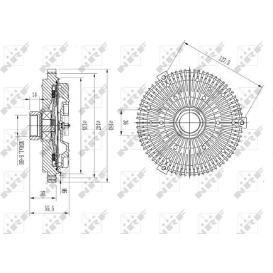 NRF | Kupplung, Kühlerlüfter | 49593