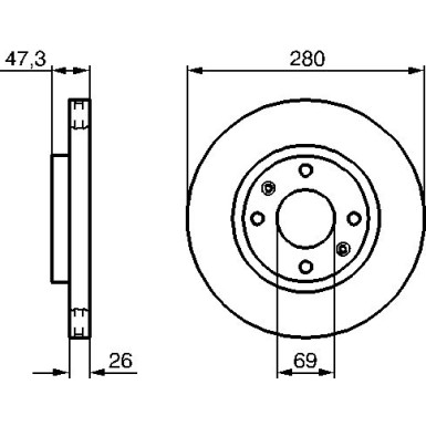 BOSCH | Bremsscheibe | 0 986 479 229