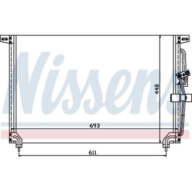 Nissens | Kondensator, Klimaanlage | 94232