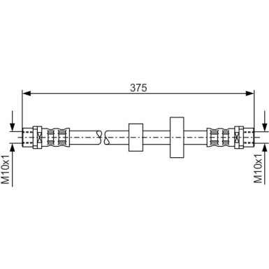 BOSCH | Bremsschlauch | 1 987 476 698