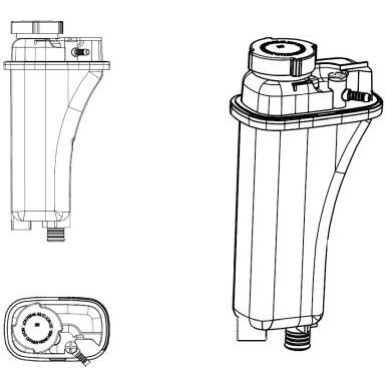 NRF | Ausgleichsbehälter, Kühlmittel | 454042