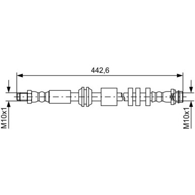 BOSCH | Bremsschlauch | 1 987 481 732