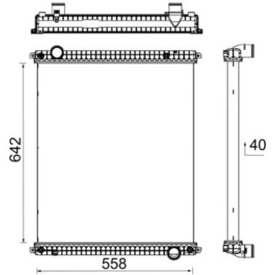 Mahle | Kühler, Motorkühlung | CR 380 000P