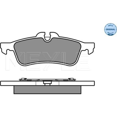 Meyle | Bremsbelagsatz, Scheibenbremse | 025 237 1616