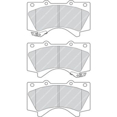 Ferodo | Bremsbelagsatz, Scheibenbremse | FDB4229