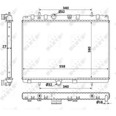 NRF | Kühler, Motorkühlung | 58226