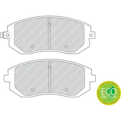 Ferodo | Bremsbelagsatz, Scheibenbremse | FDB1639