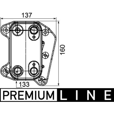 Mahle | Ölkühler, Motoröl | CLC 104 000P