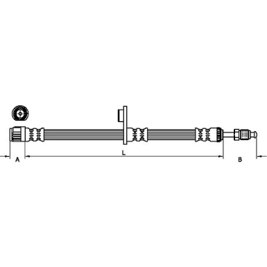 Metzger | Bremsschlauch | 4110226