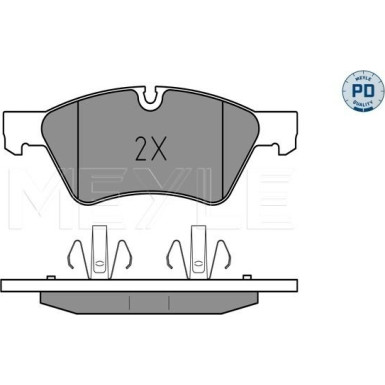 Meyle | Bremsbelagsatz, Scheibenbremse | 025 239 2221/PD