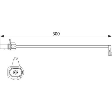 BOSCH | Warnkontakt, Bremsbelagverschleiß | 1 987 474 505