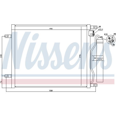 Nissens | Kondensator, Klimaanlage | 940069