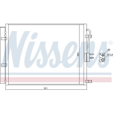 Nissens | Kondensator, Klimaanlage | 940428