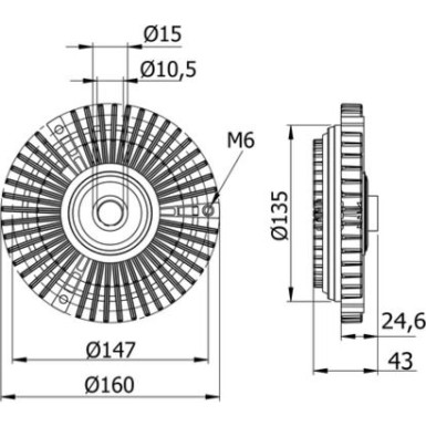 Mahle | Kupplung, Kühlerlüfter | CFC 52 000S