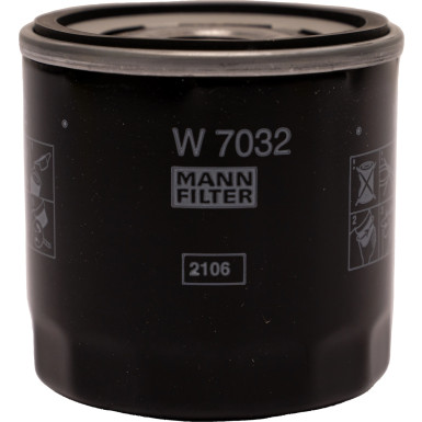 MANN-FILTER W 7032 Ölfilter M20x1.5, mit einem Rücklaufsperrventil, Anschraubfilter