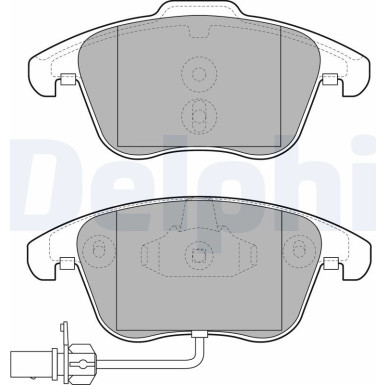 Delphi | Bremsbelagsatz, Scheibenbremse | LP2107