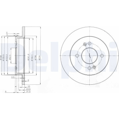 Delphi | Bremsscheibe | BG3981