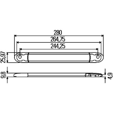 Hella | Zusatzbremsleuchte | 2DA 343 106-001