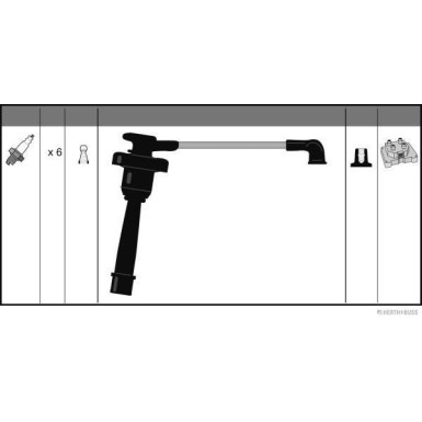Herth+Buss Jakoparts | Zündleitungssatz | J5385012