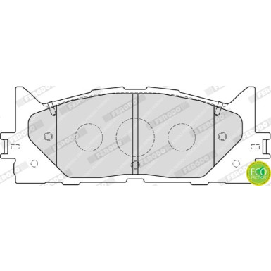 Ferodo | Bremsbelagsatz, Scheibenbremse | FDB1991
