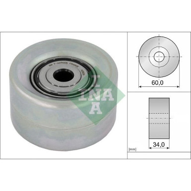 INA | Umlenk-/Führungsrolle, Keilrippenriemen | 532 0921 10