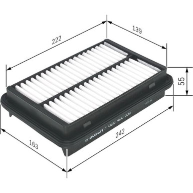 BOSCH F 026 400 090 Luftfilter