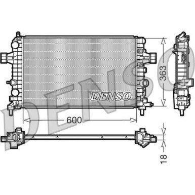 Denso | Kühler, Motorkühlung | DRM20103