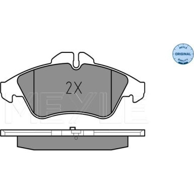 Meyle | Bremsbelagsatz, Scheibenbremse | 025 215 7620