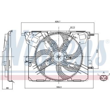 Nissens | Lüfter, Motorkühlung | 85926